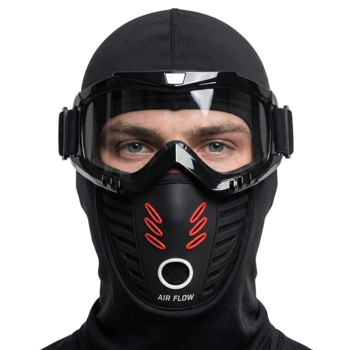 BikerZoneZ Anti-Fog 2.0 Fleece-Lined Winter Balaclava
