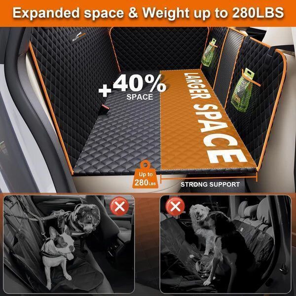 RuffRover 2.0 - Hard Bottom Dog Car Seat Protector
